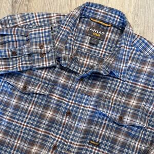 Ariat Mens XL Rebar Heavyweight Flannel Shirt